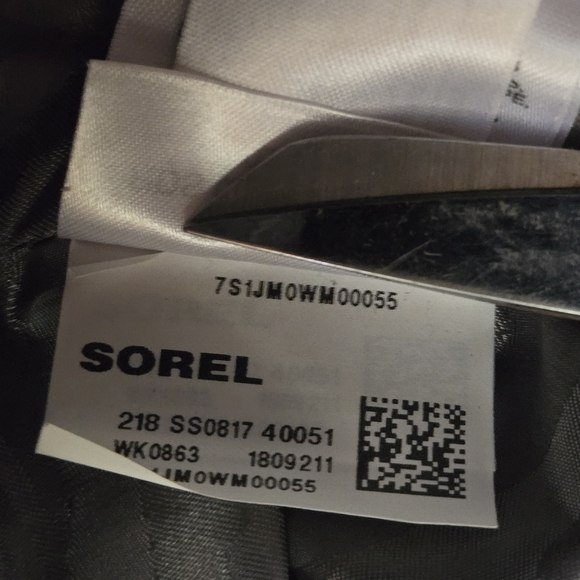 Sorel Camo Silver Gray Quilted Down Winter Jacket Small - Picture 9 of 10